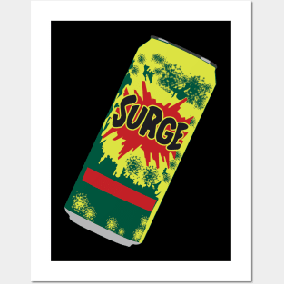 Surge 90s Drink Nostalgia Posters and Art